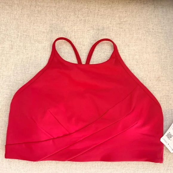 NWT Lululemon Flow Y Nulu Raspberry Bra Size 8 - Picture 2 of 5